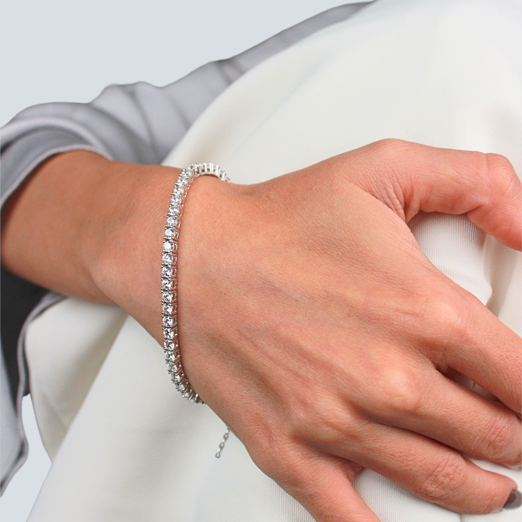 Tennis Silver Bracelet
