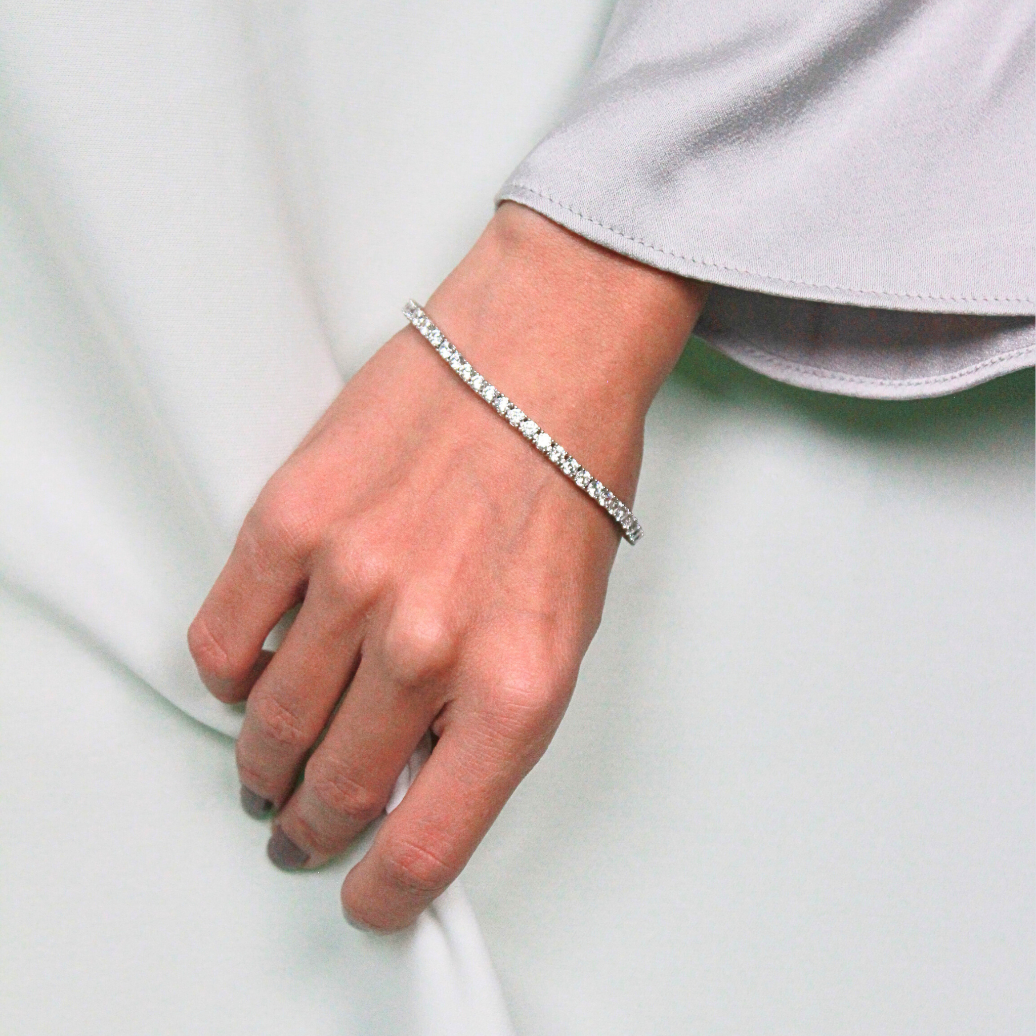 Tennis Silver Bracelet