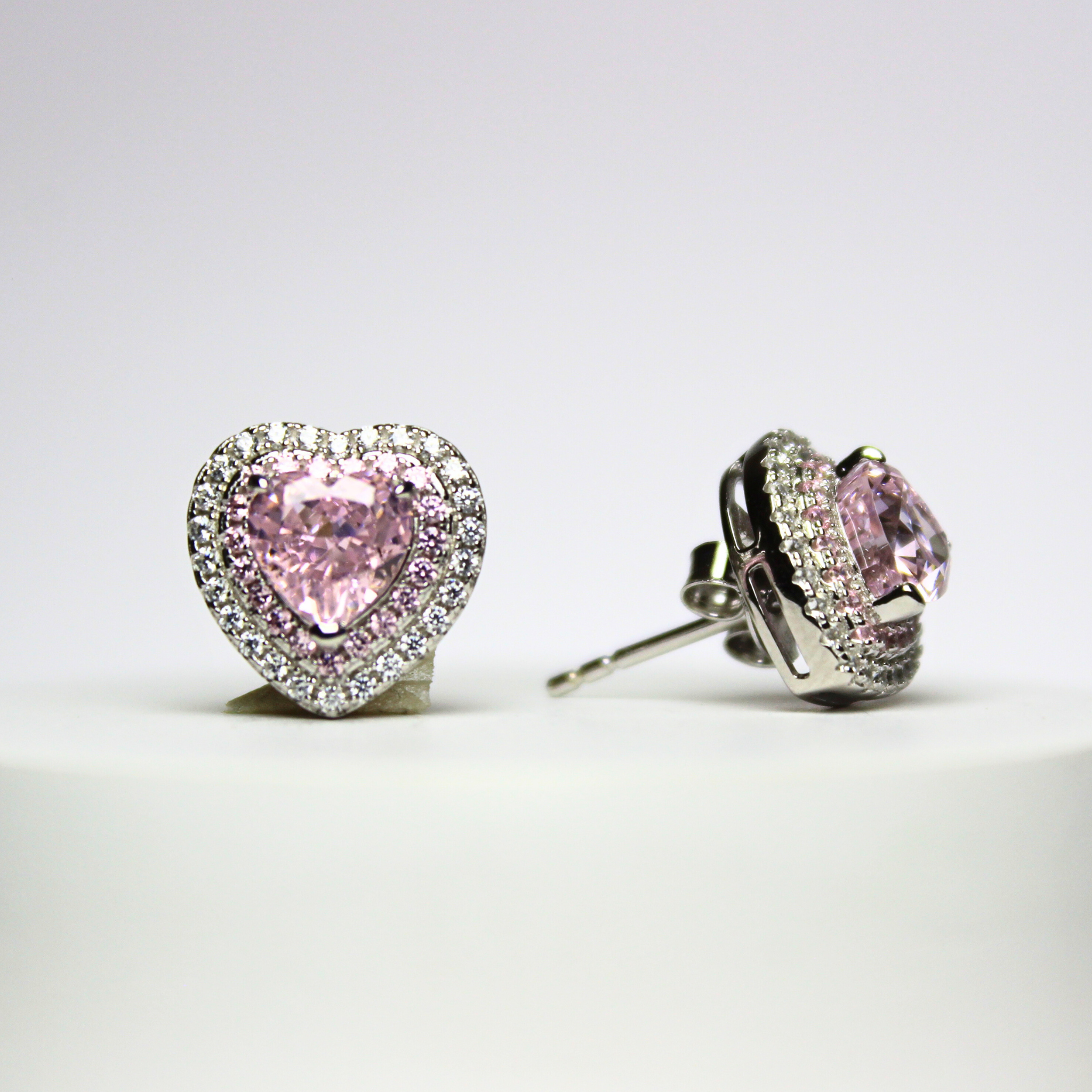 925 Sterling Silver Heart Earrings, Romantic & Minimalist, Everyday Jewelry