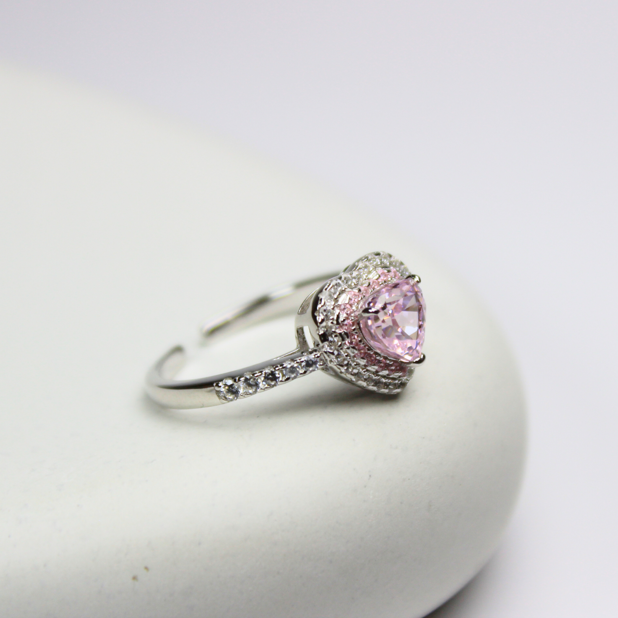 925 Sterling Silver Cupid Heart Ring, Romantic & Elegant, Hypoallergenic Jewelry