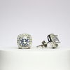 925 Sterling Silver Diamond Stud Earrings, Moissanite Earrings, Hypoallergenic & Tarnish-Free, Classic Luxury Jewelry
