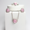 925 Sterling Silver Cupid Heart Jewelry Set, Romantic & Chic, Perfect for Gifting