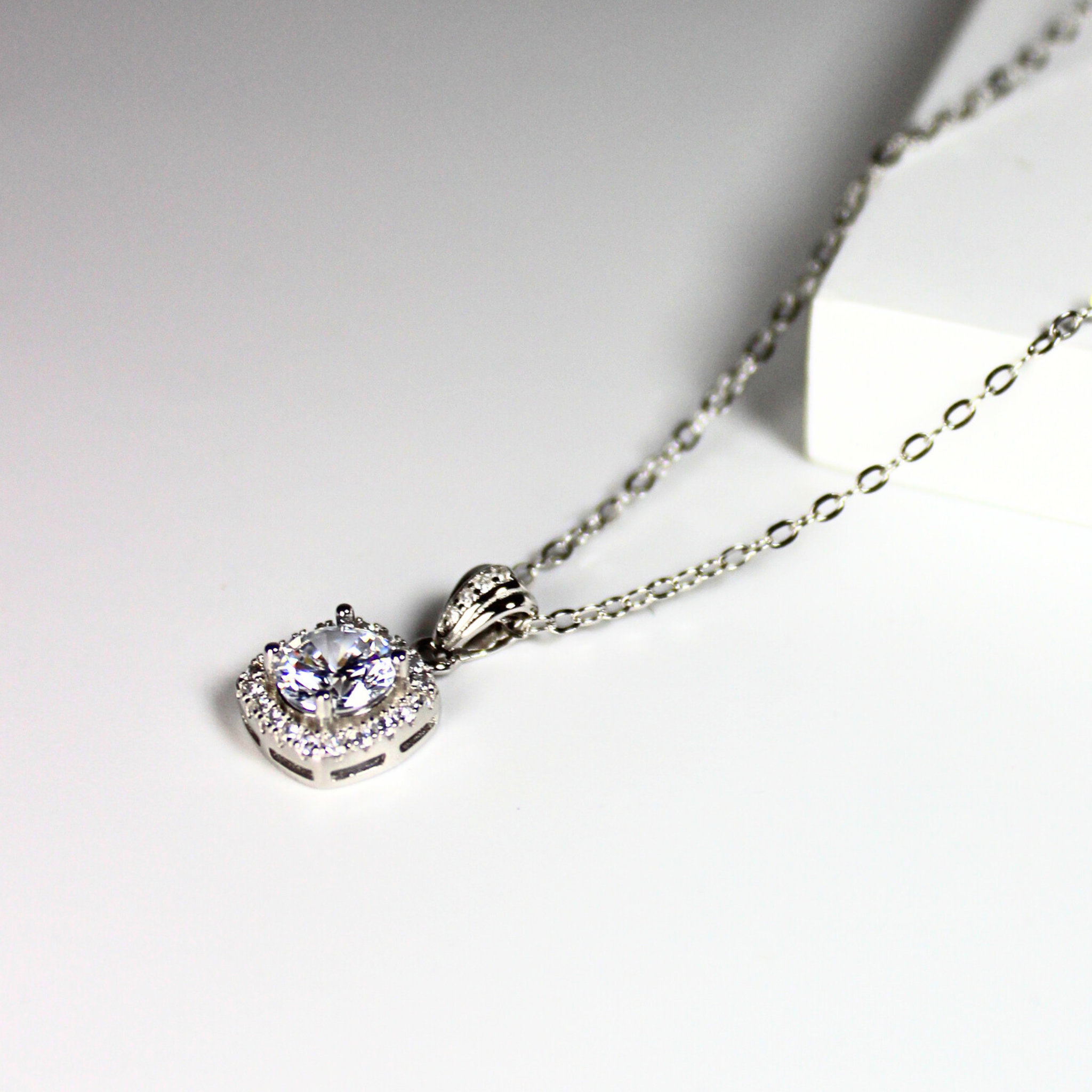 Lustrella Sterling Silver Necklace, High-Shine & Elegant, Luxury Finish