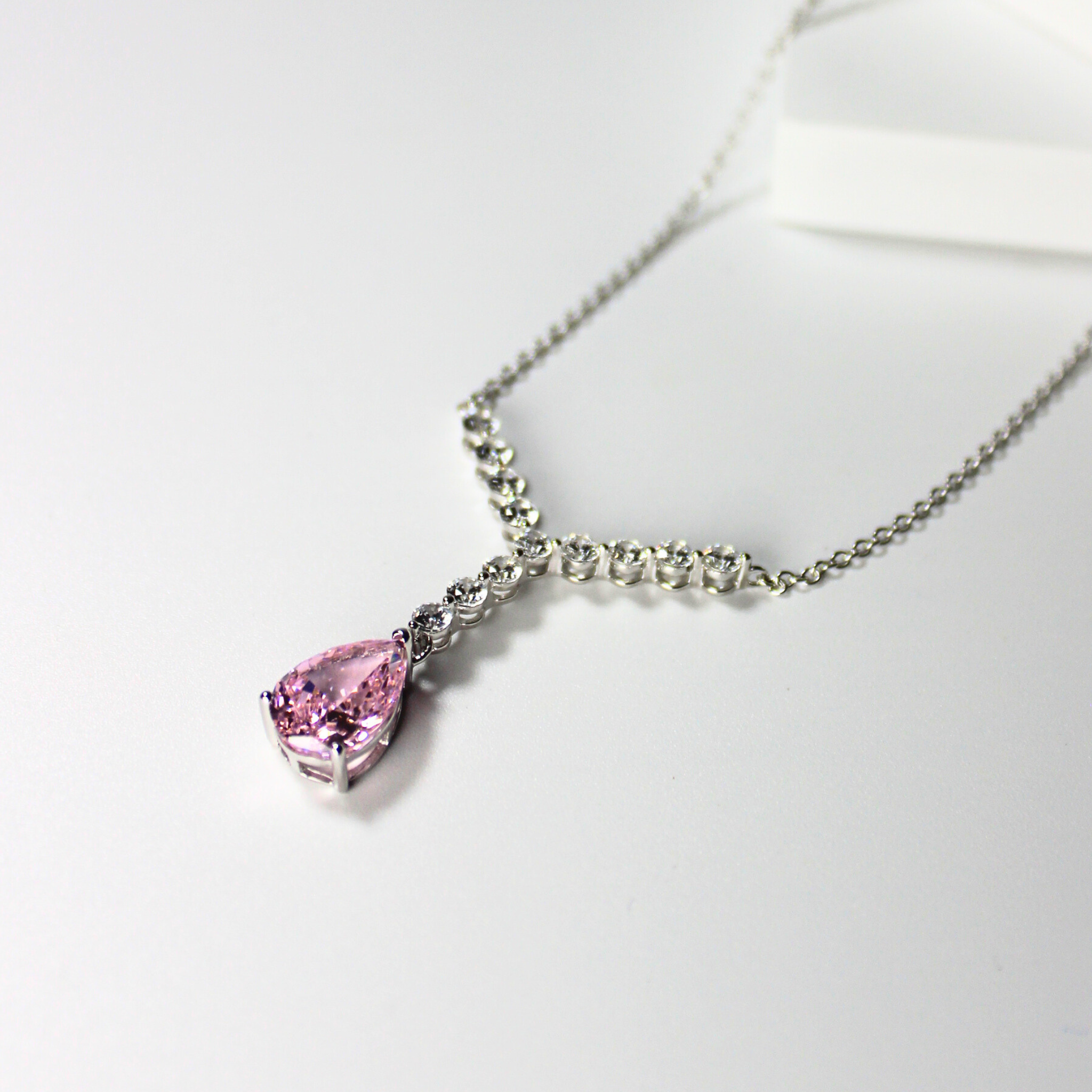 925 Sterling Silver Violetora Necklace, Deep Purple Gemstone Pendant, Hypoallergenic & Tarnish-Free, Luxury Statement Jewelry